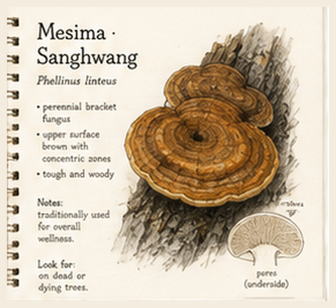 Mesima · Sanghwang journal sketch plate